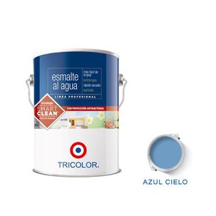 Esmalte Al Agua Profesional 1 Gl Azul Cielo Tricolor